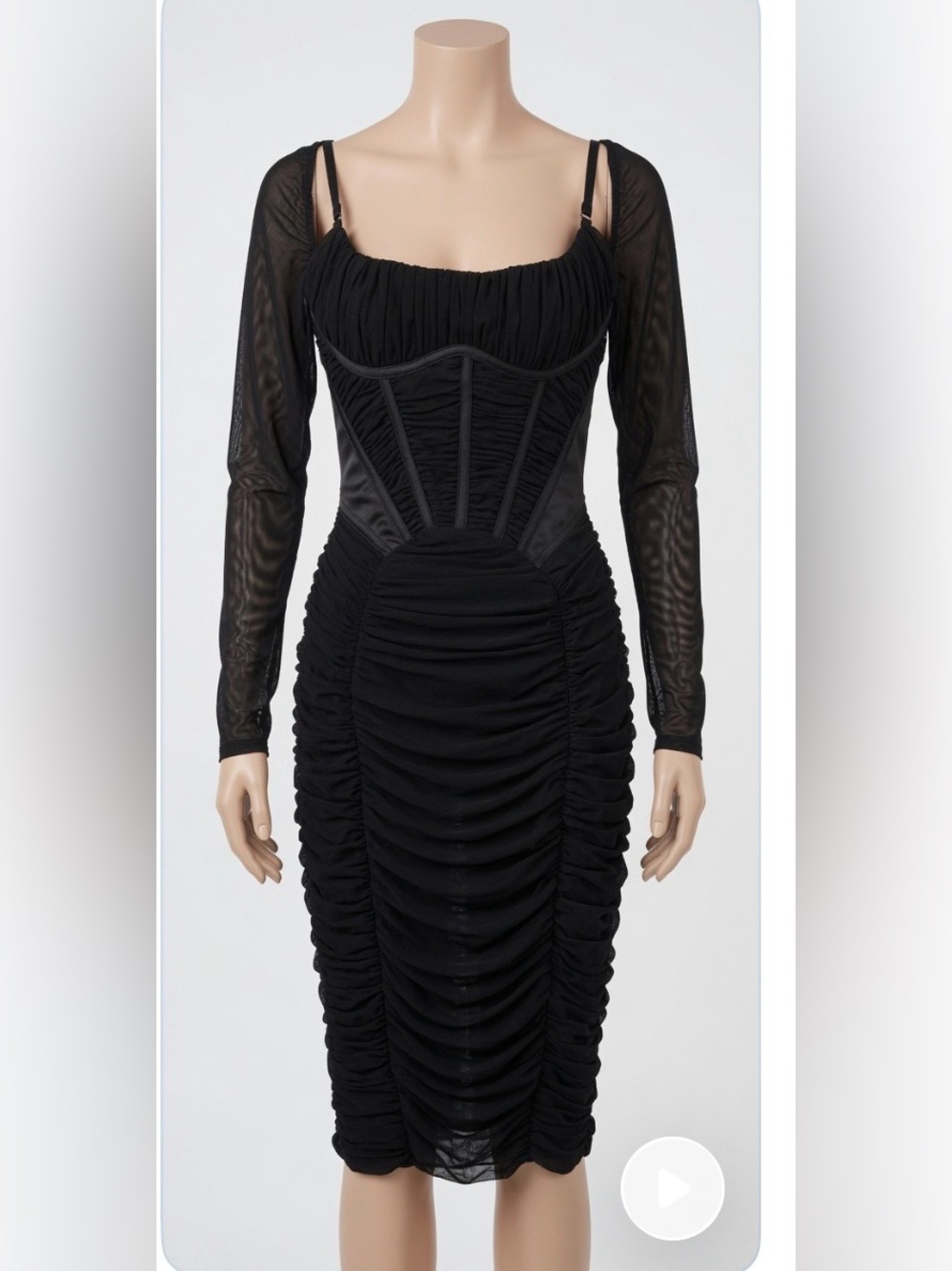 House of cb black dress xs